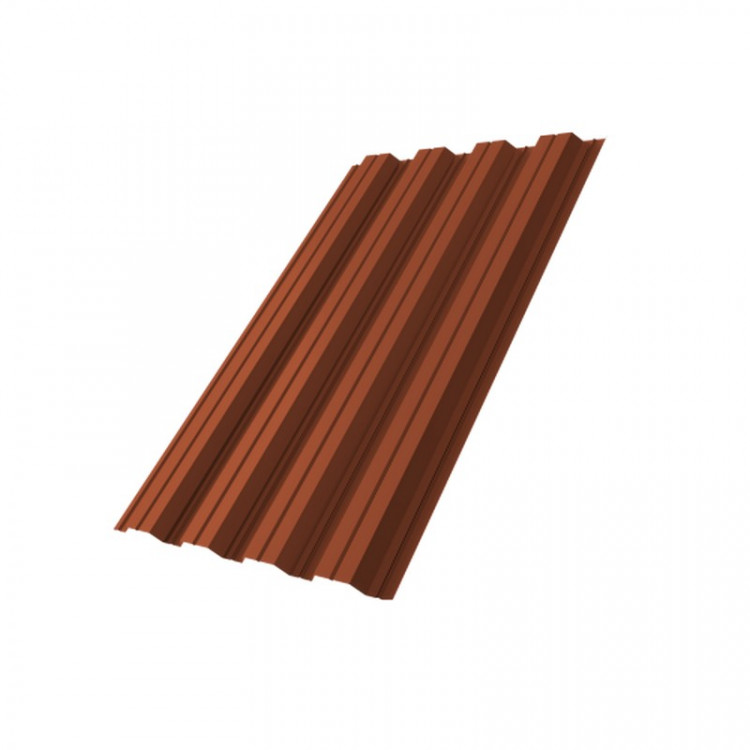 Профнастил HC44R Grand Line 0,5 Atlas RAL 8004 терракота