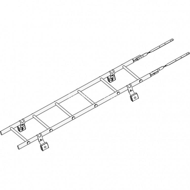 Лестница кровельная ROOFsystems PRESTIGE ZN600 1,2м Фальц RAL 7024