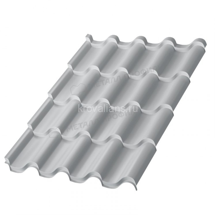 Металлочерепица МеталлПрофиль Монтерроса-X NormanMP (Полиэстер-01-7004-0.5) /1 кв.м./ Металлочерепица МеталлПрофиль Монтерроса-X NormanMP (Полиэстер-01-7004-0.5) /1 кв.м./