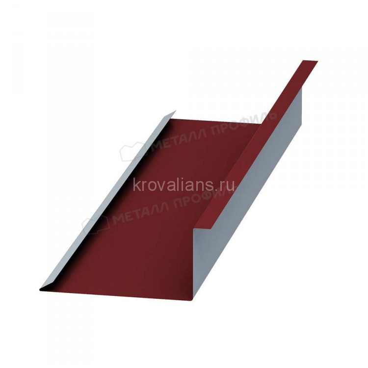 МеталлПрофиль Планка примыкания нижняя 250х122х2000 (VikingMP-01-3011-0.45) /1 шт/
