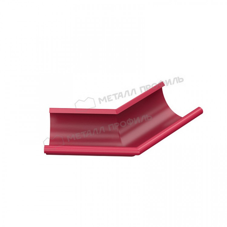 Угол желоба наружный 135 градусов МЕТАЛЛ ПРОФИЛЬ Foramina PUR 125/100 RAL 3005, красное вино Угол желоба наружный 135 градусов МЕТАЛЛ ПРОФИЛЬ Foramina PUR 125/100 RAL 3005, красное вино