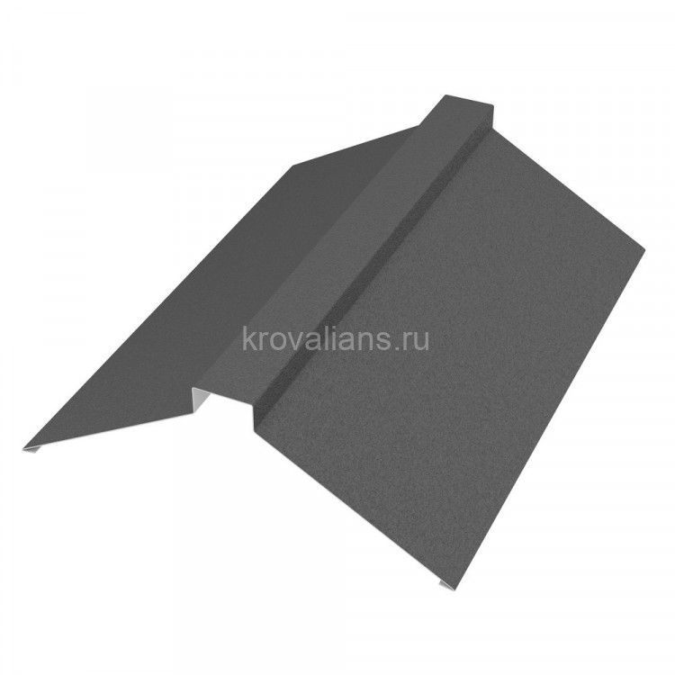 Конёк плоский 116х30х116х2000 мм PE Rooftop Matt 0,5 мм Zn180 RAL7024