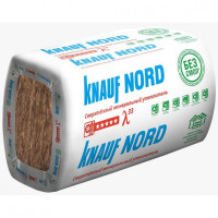 Knauf S33MR KNAUF NORD 6x100x600x1250 (4,5м2 0,45м3/уп) 6шт/упак.24упак/пал минеральная вата