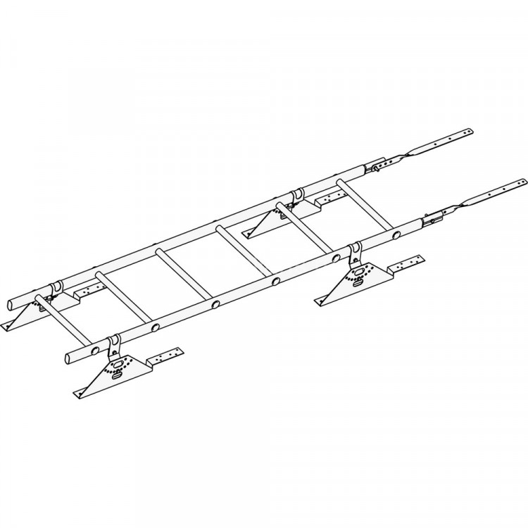Лестница кровельная ROOFsystems PRESTIGE ZN400 1,8м Композит RAL 3005