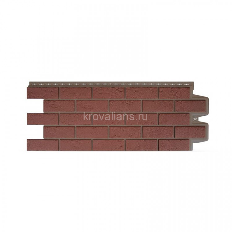 Фасадная панель Grand Line Состаренный кирпич Design Plus корица с темно-бежевым швом (0,968*0,390) 10шт/уп