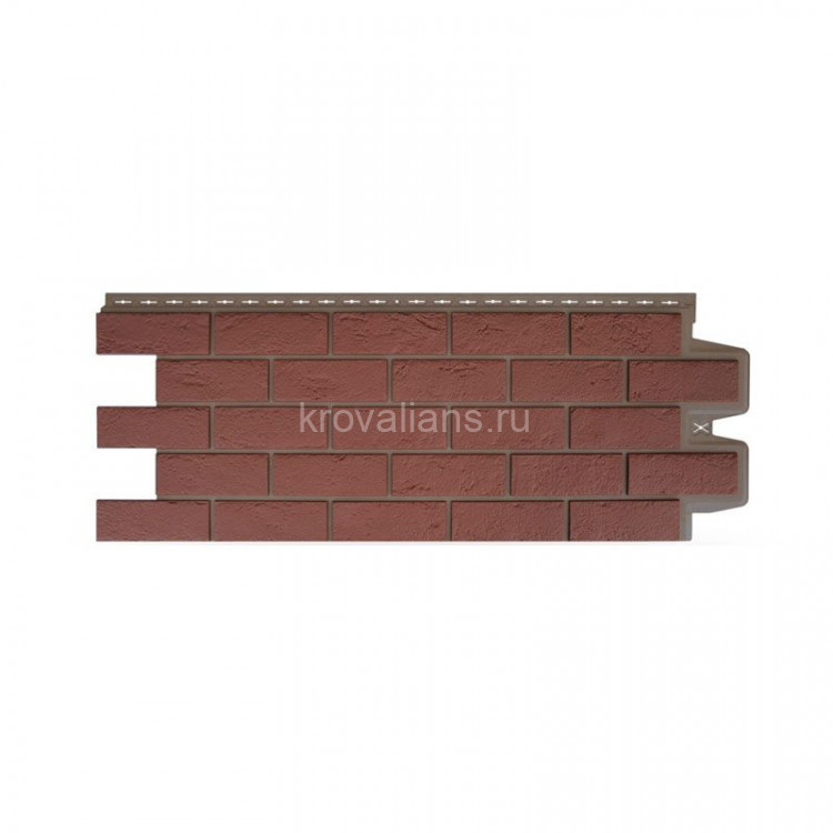 Фасадная панель Grand Line Состаренный кирпич Design Plus корица с темно-бежевым швом (0,968*0,390) 10шт/уп