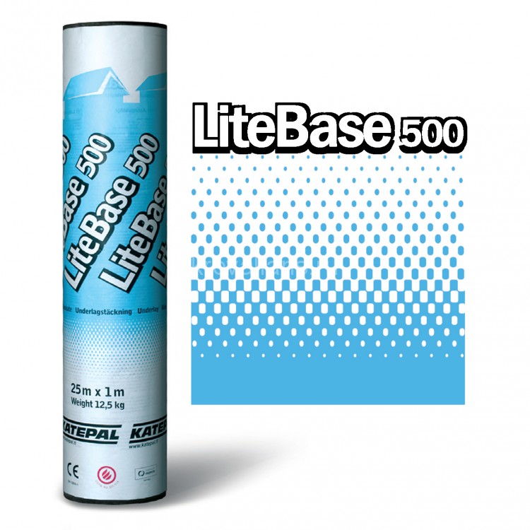 Катепал Подкладочный ковер  LITEBASE 500 ( 25 м) с самокл. слоем