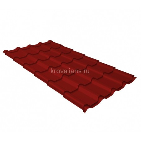 Металлочерепица Grand Line (Гранд Лайн) камея 0,45 PE RAL 3011 /1 кв.м./