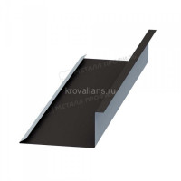 МеталлПрофиль Планка примыкания нижняя 250х122х2000 (PURMAN-20-8017-0.5) /1 шт/