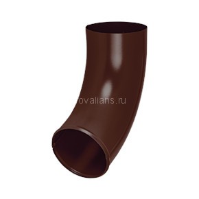 Отвод трубы Aquasystem (Аквасистем) PU MATT 150/100 (RAL 8017) /1 шт/