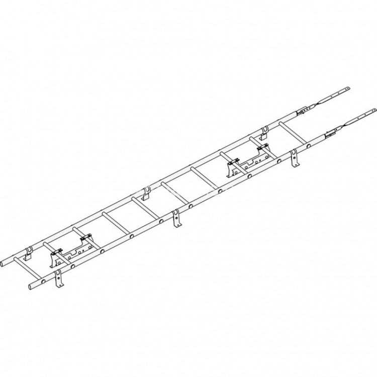 Лестница кровельная ROOFsystems PRESTIGE ZN400 3м NEXT Фальц RAL 8017