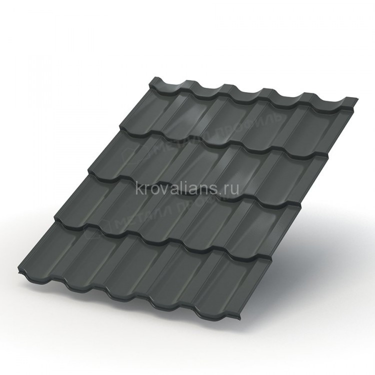 Металлочерепица МеталлПрофиль Трамонтана-S (PURETAN-20-RR23-0.5) /1 кв.м/