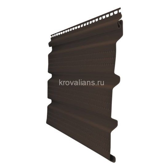 Софит Grand Line (Гранд Лайн) Т3 "Amerika" Slim 3,0 х 0,229 перфорированный (Коричневый) /1 шт/