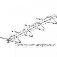 Снегозадержатель ROOFsystems PRESTIGE ZN 45*25 (овал), 1,2м композит.(треугольн.) цинк