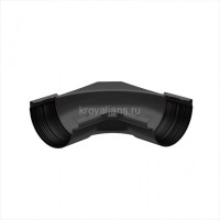 GALECO STAL 152 135/90 Угол внутренний регулированный 105-135 гр. Черный 9005 (2шт/уп)