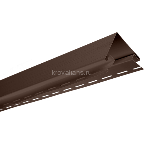 Альта-Профиль (Blockhouse) Планка "наружный угол"  коричневый  3,00м Т- 12