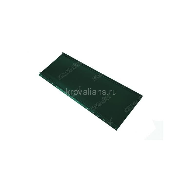 Фальцевая кровля Grand Line (Гранд Лайн) Кликфальц mini 0,5 Satin (RAL 6005) 1 кв.м.