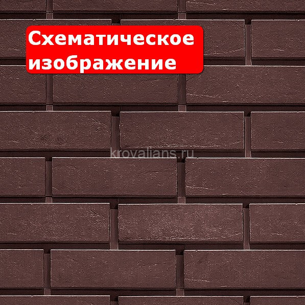 Фиброцементная панель Каньон Гладкий Кирпич цвет 5