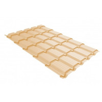 Металлочерепица Grand Line (Гранд Лайн) квадро 0,45 PE RAL 1014 /1 кв.м./