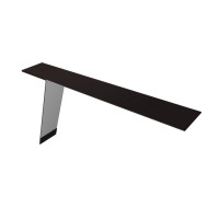 Планка карнизная фальц Grand Line 130х80 0,5 Drap RAL 9005 черный (2м)