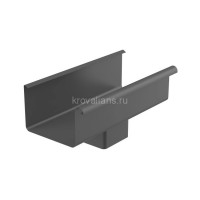 GALECO STAL2 125/80 Воронка Графит RAL 7015 ( RR23) 4шт/уп