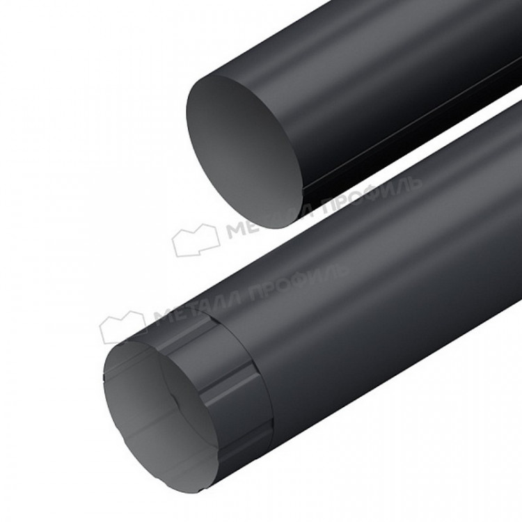 Труба водосточная МЕТАЛЛ ПРОФИЛЬ ПРОЕКТ D150х3000 Ral 7024 Труба водосточная МЕТАЛЛ ПРОФИЛЬ ПРОЕКТ D150х3000 Ral 7024