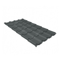 Металлочерепица Grand Line (Гранд Лайн) камея 0,5 Velur20 RAL 7016 /1 кв.м./