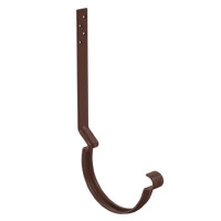 AS PUrus MATT 150/100 Крюк желоба удлиненный с компл. крепления (МУ), RAL 8017 Matt