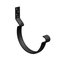 AS COMF PE 125/90 Крюк желоба короткий с компл. крепления (МУ), RAL9005 24 шт/уп