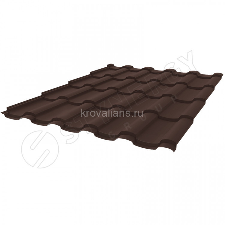 Металлочерепица Stella Stynergy (Стинержи) (CORUNDUM50-8017-0.5) /1 кв.м./