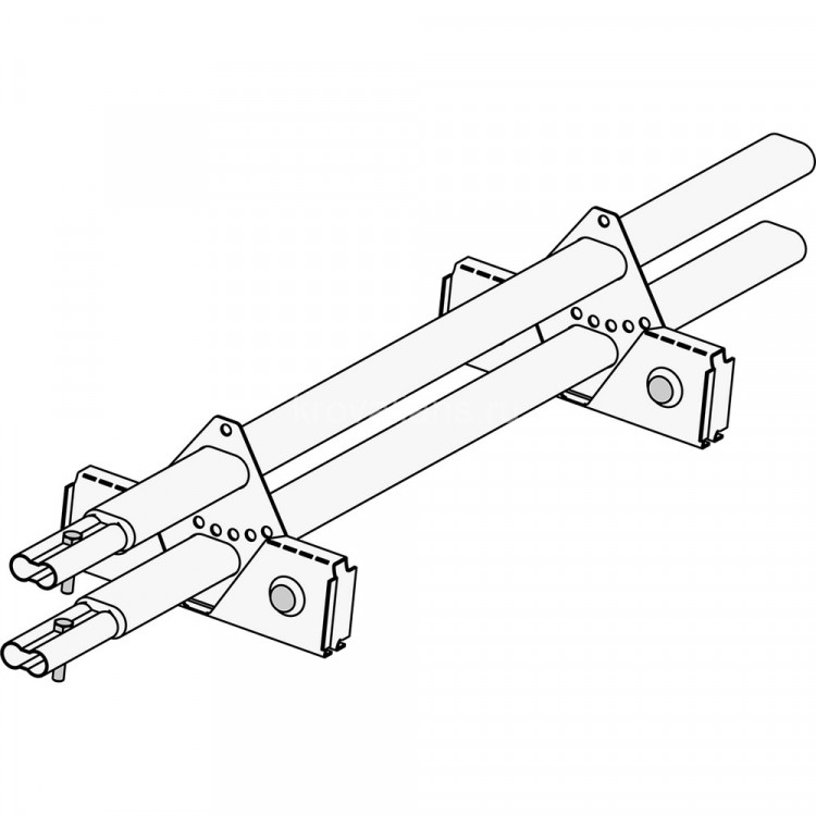Снегозадержатель ROOFsystems PRESTIGE ZN 45*25 (овал), 1,2м SINGLE ФАЛЬЦ  RAL 7024