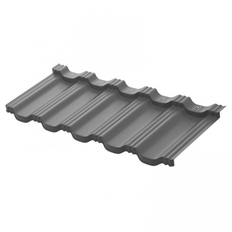 Модульная металлочерепица AquaSystem Гётеборг XXL 1205х465 мм PE Matt Zn140 0,45мм RAL 7024