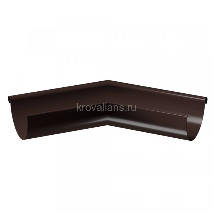 Docke STAL PREMIUM 125/90 мм Угол внешний  135 гр Шоколад RAL7024 4шт/упак