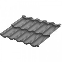Модульная металлочерепица AquaSystem Гётеборг XXL 1205х865 мм PE Matt Zn140 0,45мм RAL 7024