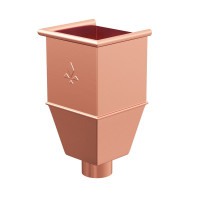 AS CU 150/100 Воронка водосборная удлиненная Медь