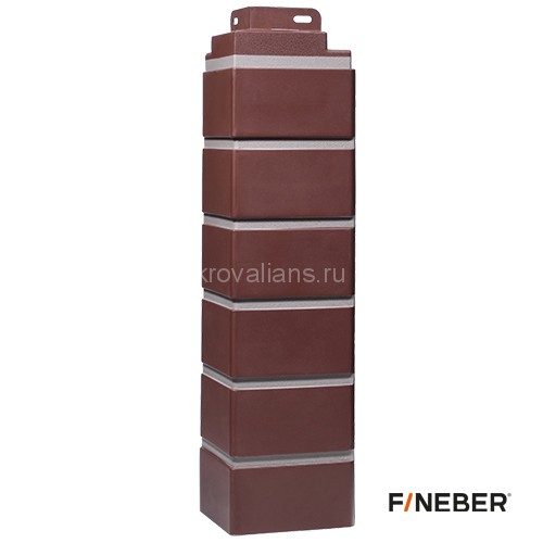 FineBer Угол наружный Кирпич KLINKER Жженый, 10шт/уп