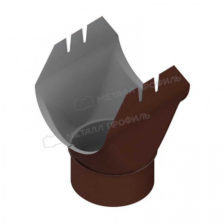 Воронка выпускная МЕТАЛЛ ПРОФИЛЬ ПРОЕКТ D185х150 Ral 8017
