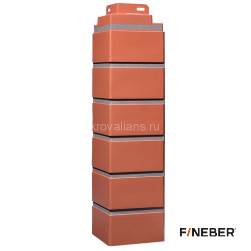 FineBer Угол наружный Кирпич KLINKER Керамический, 10шт/уп