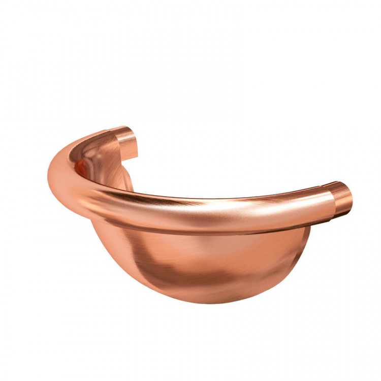 AS CU 150/100 Заглушка универсальная полукруглая Медь AS CU 150/100 Заглушка универсальная полукруглая Медь