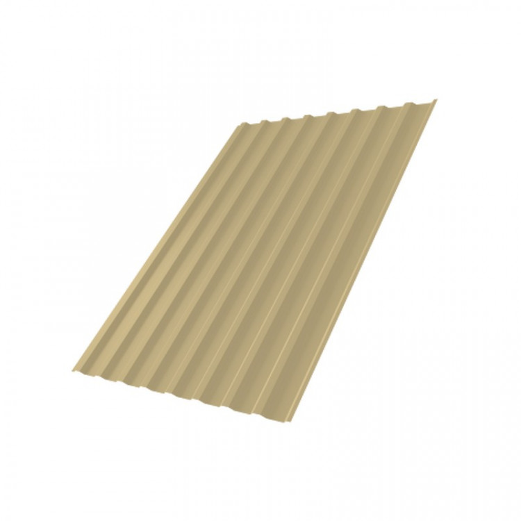 Профнастил С20В 0,4 PE RAL 1014 слоновая кость Профнастил С20В 0,4 PE RAL 1014 слоновая кость