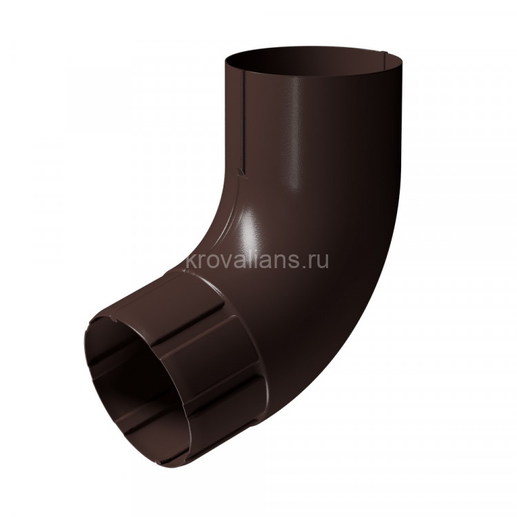 Docke STAL PREMIUM 125/90 мм Колено 72 гр Шоколад RAL8019 18шт/упак