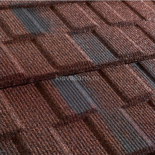 Композитная черепица Metrotile (Метротайл) МетроВиксен (Кофейно-Серый) /лист/