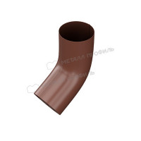 Колено трубы МЕТАЛЛ ПРОФИЛЬ Foramina PUR 125/100 RAL 8017, коричневый