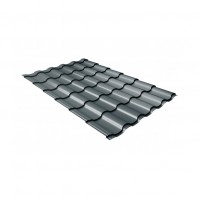 Металлочерепица Grand Line (Гранд Лайн) кредо 0,5 Velur20 RAL 7016 /1 кв.м./