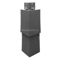 Фасадный угол Nailite (Найлит) Hand-Split Shake Driftwood Gray (Древесно-серый) /1 шт/