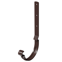 Docke STAL PREMIUM 125/90 мм Карнизный крюк длинный Шоколад RAL8019 30шт/упак