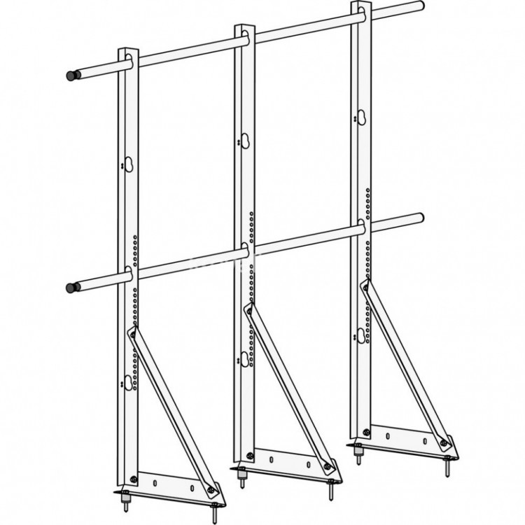 Ограждение ROOFsystems ECONOM d-25 (круг) H-1200/3,0м универ ТУ RAL7024
