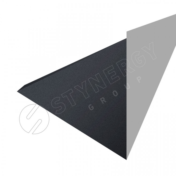 Планка для верхнего примыкания к трубе 2000 Фальц Stynergy (CORUNDUM50-RAL7024-0.5)