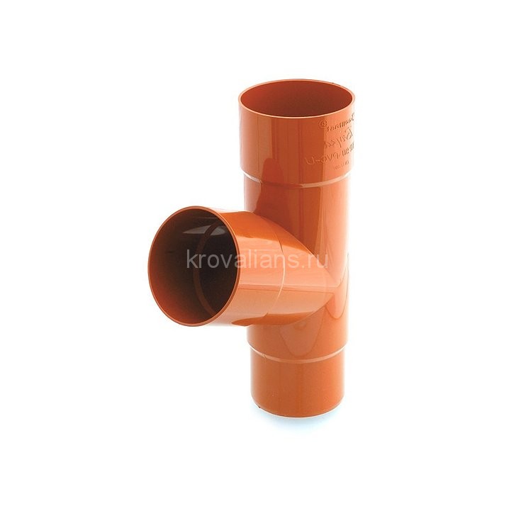 125/90 BRYZA Тройник 90/90/90мм кирпичный