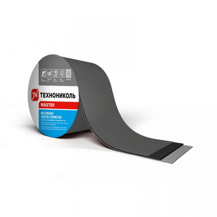 Лента для примыканий Nicoband  3 метра Х75 мм (Серый) /1 шт/